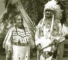 Foto: Schwarzfuß-Indianer in Montana